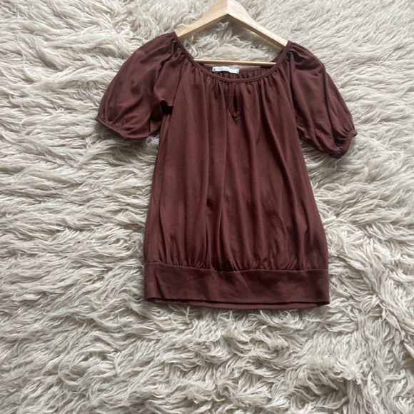 Charlotte Russe brown top small - Picture 6 of 6